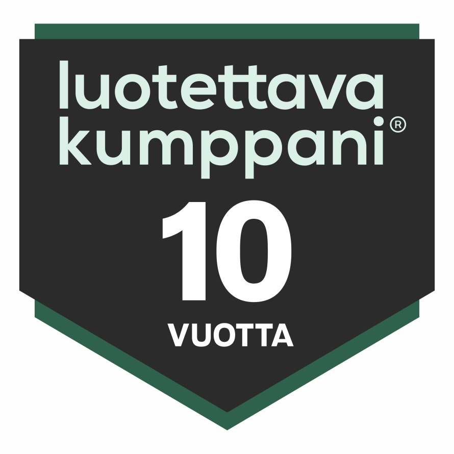 LK luottamusmerkki Luottamusmerkki-10-vuotta