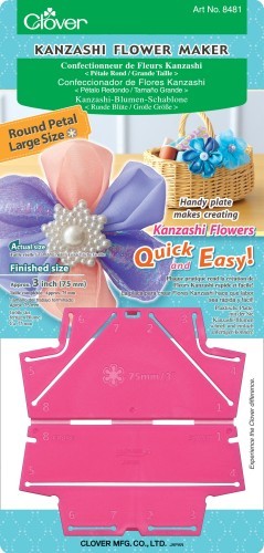 Kanzashi-kukka, pyöreälehtinen, koko L, Clover