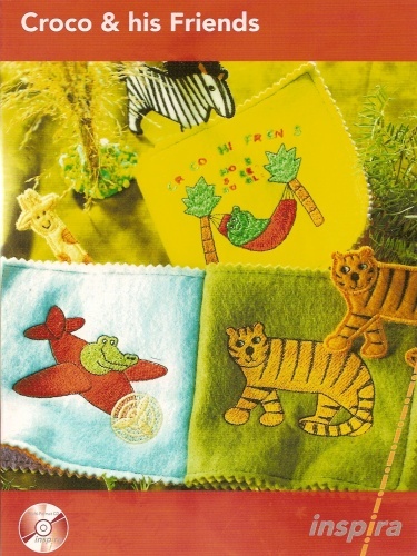 Kirjontakuvio CD Inspira Croco and his friends