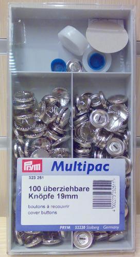 Päällystettävä nappi 19mm 100 kpl, Prym