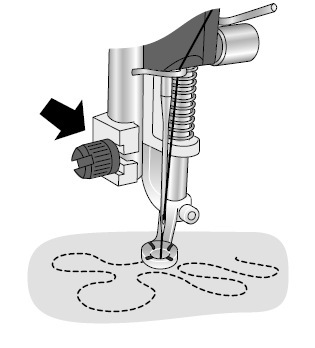 Umpinainen jousitettu vapaaompelujalka Husqvarna Viking