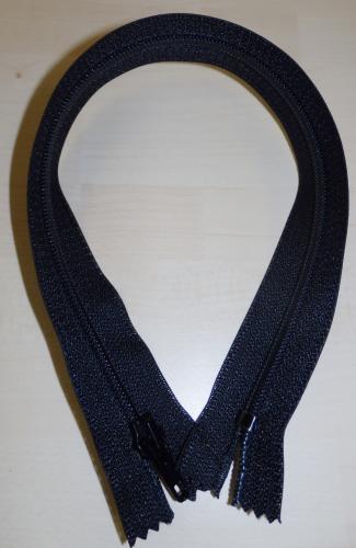 Haalarivetoketju (umpivetoketju) muovispiraali 6mm musta 75-80cm