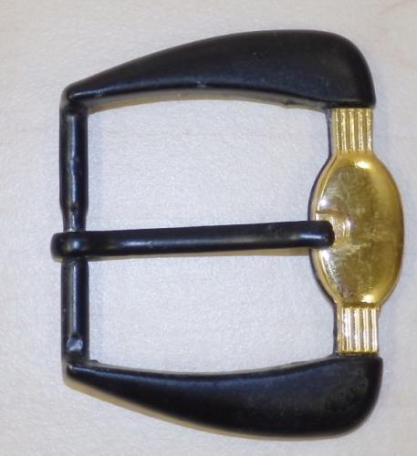 Muovinen vyönsolki 50mm x 45mm, musta/kulta