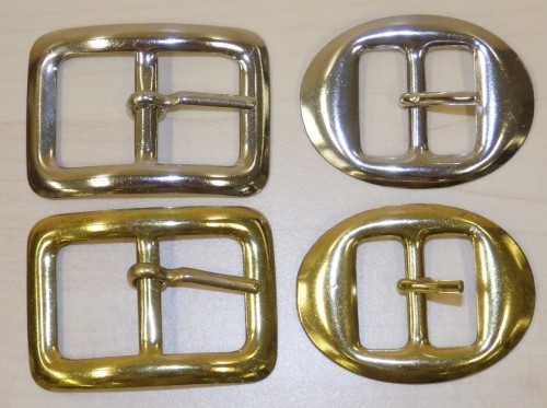 Metallisolki 19mm soikea tai kulmikas, nikkeli ja messinki