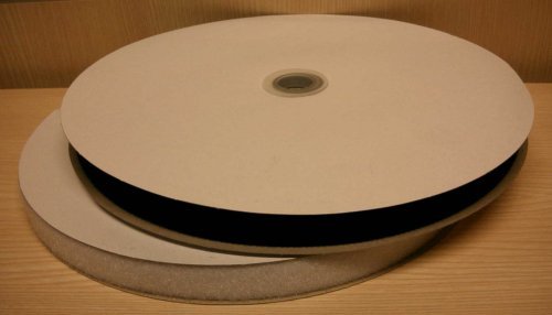 Tarranauharulla ommeltava 20mm 25m valkoinen / musta, YKK