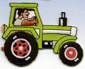 Merkki traktori, silittämällä kiinnittyvä