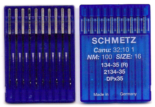 Teollisuusompelukoneneula pitkä 134-35R 10kpl. vakiokärki