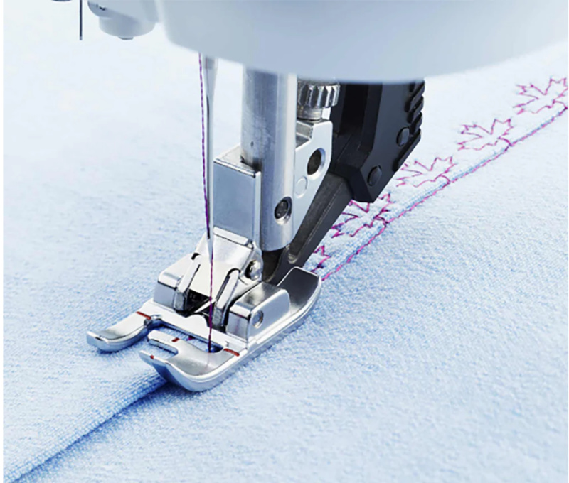 Kaksitasoinen päällitikkausjalka oikea laita pfaff