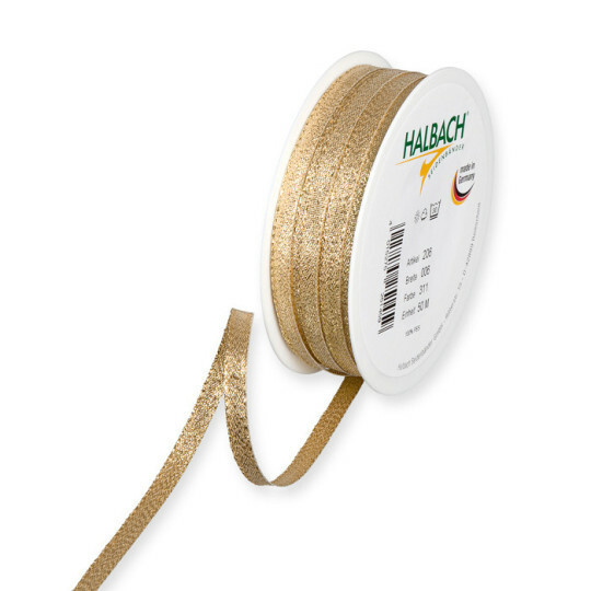 Nauha kulta lurex kapea 6mm 50m 7,60