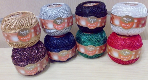 Anchor Artiste Metallic -virkkauslanka 25g
